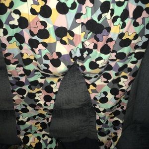 LuLaRoe OS Disney Minnie Leggings EUC